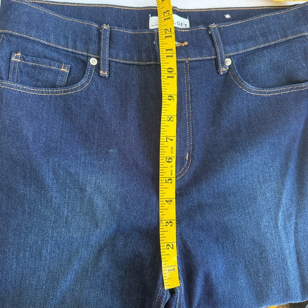 Ann Taylor LOFT NWT Size 28/6 Wide Leg High Rise Jeans Pockets Stretch Dressy - Picture 7 of 9